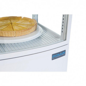 Witte Positieve Koelvitrine 2 Gebogen Deuren 86 L - Polar