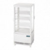 Witte Positieve Koelvitrine 2 Gebogen Deuren 86 L - Polar