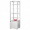 Witte Positieve Koelvitrine Gebogen Deur 235 L - Polar