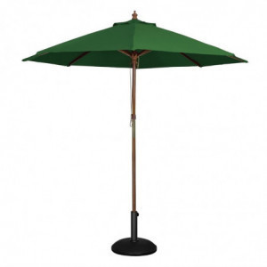 Green Round Parasol Ø 2.5 M - Bolero - Fourniresto