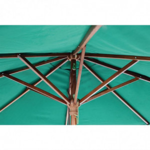 Parasol Groen Rond Ø 2,5 M - Bolero - Fourniresto