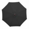 Parasol Zwart Rond Ø 3 M - Bolero - Fourniresto