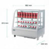 Witte Koelvitrine voor Toonbank - 2 Schappen - 100 L - Polar