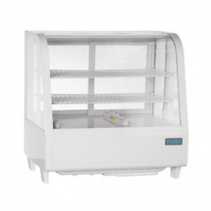 Witte Koelvitrine voor Toonbank - 2 Planken - 100 L - Polar