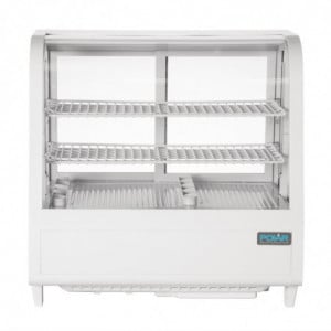 Witte Koelvitrine voor Toonbank - 2 Schappen - 100 L - Polar