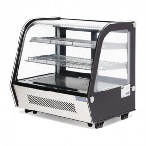 Toonbank Koelvitrine Zwart 120 L - Polar - Fourniresto