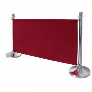 Barriere aus rotem Stoff und Befestigungen - Bolero - Fourniresto