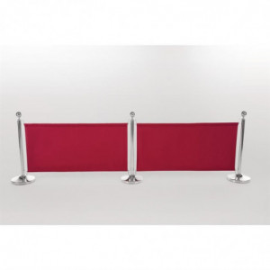 Barriere aus rotem Stoff und Befestigungen - Bolero - Fourniresto
