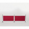 Barriere aus rotem Stoff und Befestigungen - Bolero - Fourniresto