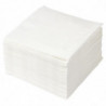 White Cocktail Napkin 2 Ply 400 x 400 mm - Pack of 1500 - FourniResto - Fourniresto