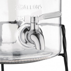 Waterdispenser Retro in Glas met Voet 8,5 L - Olympia - Fourniresto