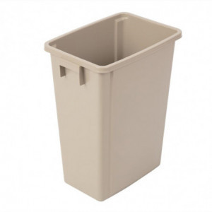 Recyclingbehälter Beige aus Polypropylen 56 L - Jantex - Fourniresto