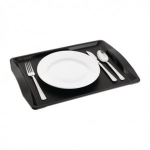 Plateau SelfService met Handvatten Zwart 420 x 305 mm - Olympia KRISTALLON - Fourniresto