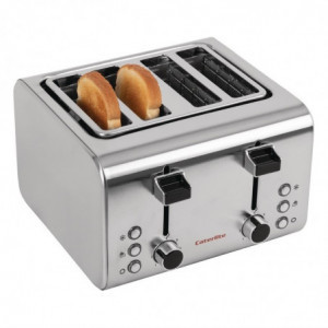 Edelstahl-Toaster 4 Scheiben - Caterlite - Fourniresto