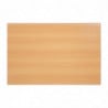 Rectangular Pre-Drilled Beech Table Top - Bolero - Fourniresto