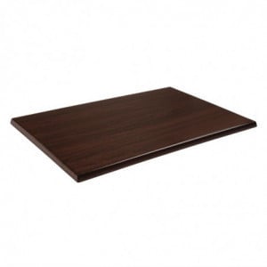 Plateau de Table Rectangulaire Pré Percé Marron Foncé - Bolero - Fourniresto