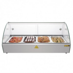 Toonbank voor zelfbediening met verwarming Slim 220L - Buffalo - Fourniresto