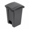 Black 45L Pedal Kitchen Bin - Jantex - Fourniresto