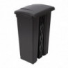 Black 87L Pedal Kitchen Bin - Jantex - Fourniresto