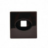 Square Black Plastic Tissue Box - Bolero - Fourniresto