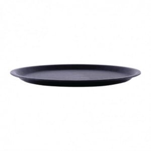 Plateau Antidérapant Noir Blackline Rond Ø 310mm - Roltex - Fourniresto