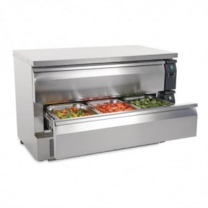 Double Refrigeration Base 2 Drawers Series U 6x GN 1/1 - Polar - Fourniresto