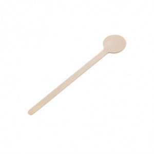 Biodegradable Wooden Cocktail Stirrers 200mm - Pack of 100 - Fiesta Green - Fourniresto