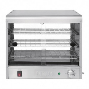 Economical 30-Pie Capacity Heated Display Case - Buffalo - Fourniresto