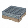 Glazenrek 36 vakken Camrack Beige Maximale hoogte 215mm - Cambro - Fourniresto