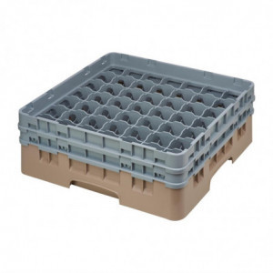 Gläserkorb 49 Fächer Camrack Beige Maximalhöhe 133mm - Cambro - Fourniresto