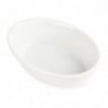 White Oval Gratin Dishes 161 x 116mm - Set of 6 - Olympia - Fourniresto