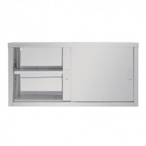 Wandregal aus Edelstahl Vogue 1200mm - Optimale Hygiene und Platzersparnis