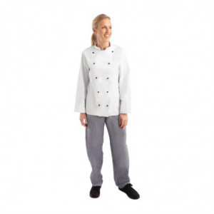 Koksbuis Unisex Chicago Lange Mouwen Wit Maat L - Whites Chefs Clothing - Fourniresto