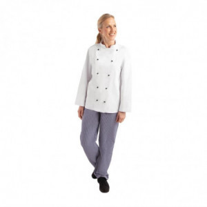 Koksbuis Unisex Chicago Lange Mouwen Wit Maat L - Whites Chefs Clothing - Fourniresto