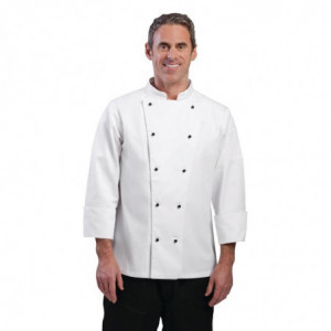 Koksbuis Unisex Chicago Lange Mouwen Wit Maat L - Whites Chefs Clothing - Fourniresto