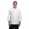 Koksbuis Unisex Chicago Lange Mouwen Wit Maat M - Whites Chefs Clothing - Fourniresto