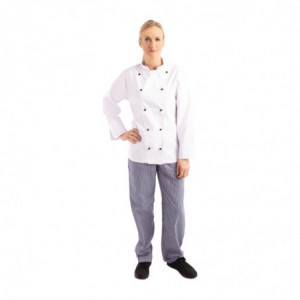 Kochjacke Unisex Chicago Langarm Weiß Größe S - Whites Chefs Clothing - Fourniresto