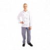 Unisex Chicago Long Sleeve White Kitchen Jacket Size S - Whites Chefs Clothing - Fourniresto