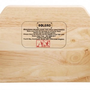 Houten Hoge Stoel Natuurlijke Afwerking - Bolero - Fourniresto