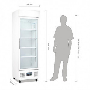 Kühlschrank mit weißer Frontscheibe Serie G - 336 L - Polar - Fourniresto