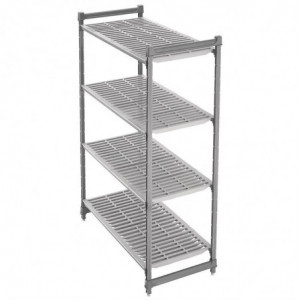 Eenheid van 4 doorzichtige schappen - B 1375 x D 610mm - Cambro