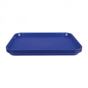 Blauwe plastic fastfood plateau - Olympia KRISTALLON - Fourniresto