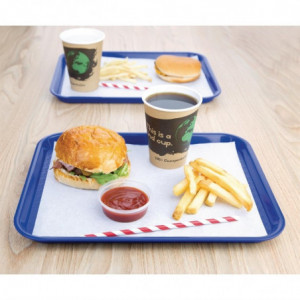 Blauwe plastic fastfood plateau - Olympia KRISTALLON - Fourniresto