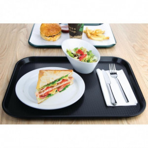 Schwarzes Kunststoff-Fast-Food-Tablett - Olympia KRISTALLON - Fourniresto