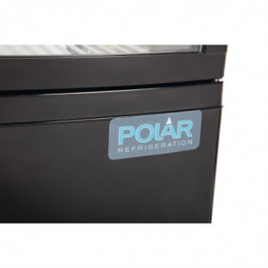 Black Refrigerated Display Case With Curved Doors 86 L - Polar - Fourniresto