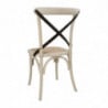 Oak Sand Chair with Crossed Backrest - Set of 2 - Bolero - Fourniresto