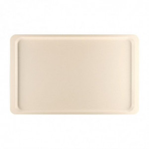 Polyester GN1/1 530x325mm Beige Service Tray - Roltex - Fourniresto