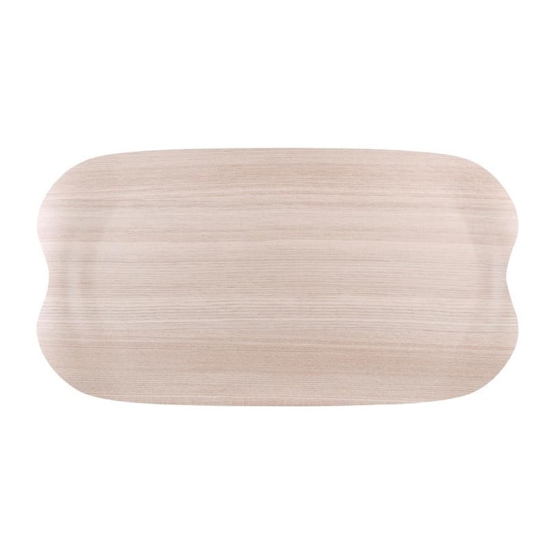 Plateau de Service Wave 43x23cm Bois Clair Veiné - Roltex - Fourniresto