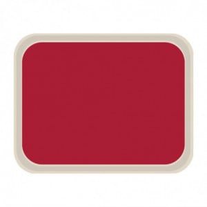 Standaard polyester serveerblad 470x360mm rood - Roltex - Fourniresto