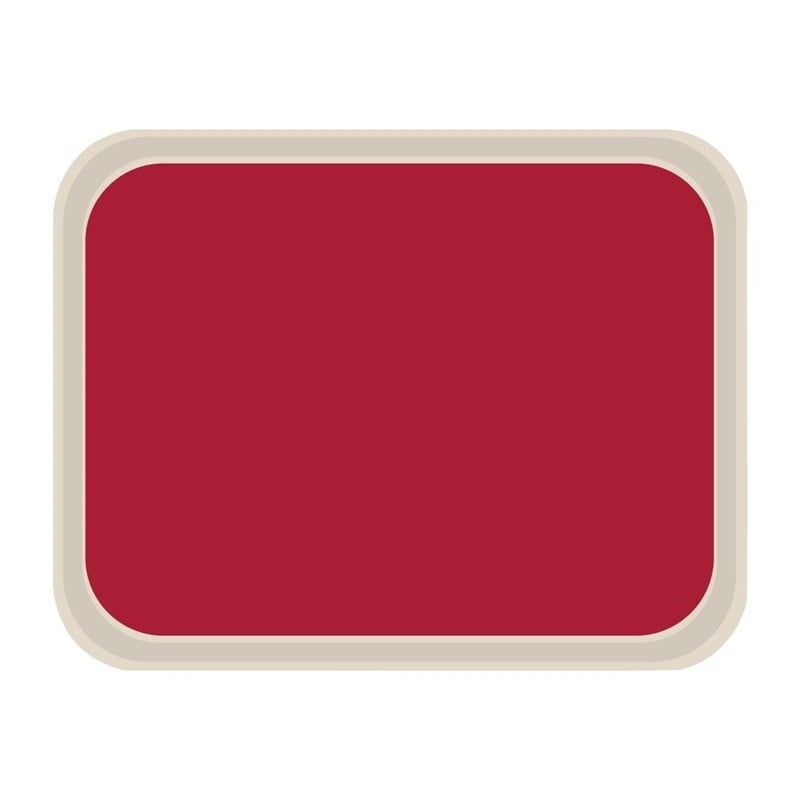 Standaard polyester serveerblad 470x360mm rood - Roltex - Fourniresto